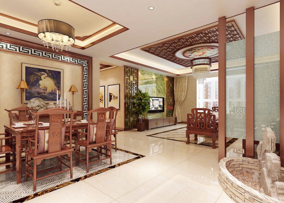 中式风格家居设计中式餐桌装修图