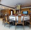 中式传统装修会所饭店中式餐桌效果图片