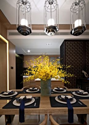 新中式風(fēng)格裝修設(shè)計 餐廳吊燈