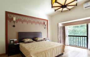 新中式风格装修设计 卧室床头背景墙