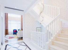 欧洲简约风格 室内楼梯扶手装修效果图