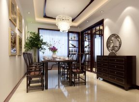 新中式风格家居设计中式餐桌效果图