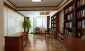 中式書房家裝 大戶型設(shè)計效果圖