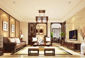 小戶型房屋客廳 中式室內(nèi)設(shè)計(jì)