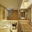 欧式浴室拼花地砖装修效果图片
