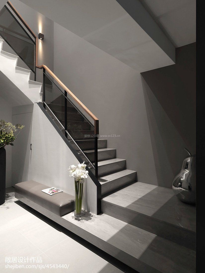 现代简约设计风格楼梯扶手图片