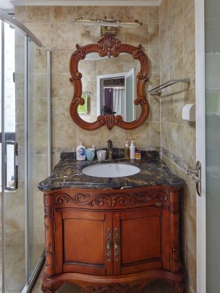 小户型欧式风格浴室柜装修效果图片