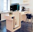 现代小户型家装厨房吧台隔断设计装修效果图片