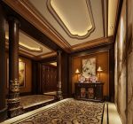 中式酒店设计元素玄关设计装修效果图片