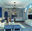 地中海风格设计客厅地砖装修效果图片