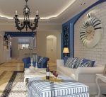 地中海风格设计客厅吊灯效果图