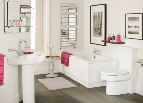 简约时尚家装设计卫生间浴缸装修效果图片