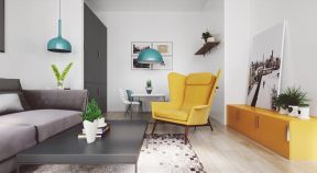 小户型家装设计客厅家具搭配效果图片