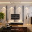 现代时尚简约家装客厅电视墙设计效果图