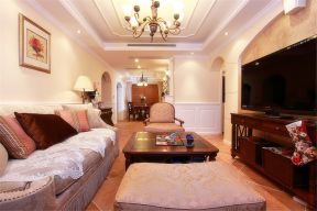 简约美式风格客厅组合沙发装修效果图片