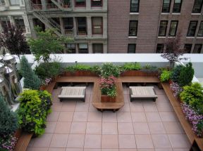 露天阳台花园设计 休闲阳台装修效果图