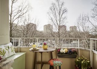 北欧风格小户型露天阳台花园设计装修样板房