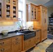 美式室内设计家庭厨房整体橱柜图片