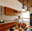 美式设计风格家庭厨房整体橱柜效果图