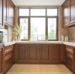 简约中式风格家庭厨房整体橱柜装修效果图片