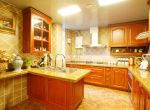 美式室内设计家庭厨房整体橱柜效果图