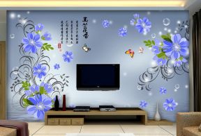 流行电视背景墙 室内客厅电视墙设计