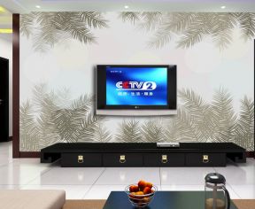 现代风格室内流行电视背景墙设计效果