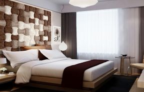 小房间卧室布置 床头背景墙设计效果图