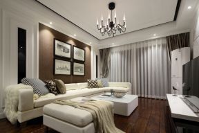 2023现代风格客厅多人沙发装修效果图片