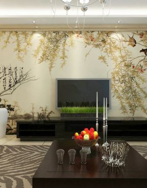 中式田园风格图片 电视背景墙装饰