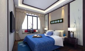 中式田园风格漂亮的卧室设计图