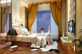 家居卧室现代中式元素图案装修效果图片