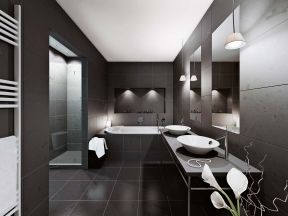 现代简约主义风格卫生间浴室装修图