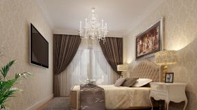 简单欧式卧室室内装饰设计效果图片