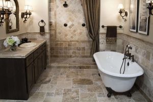 卫浴间瓷砖铺贴方法