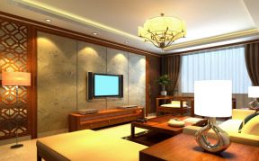 室内中式家具元素设计效果图片
