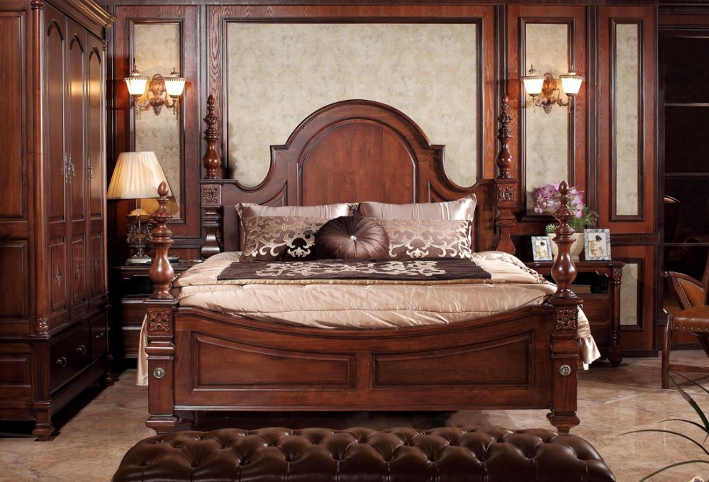 2017美式古典风格家居卧室装修效果图片
