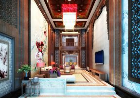 中空客廳 中式別墅裝修效果圖大全