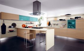 室内现代风格 开放式厨房装修设计