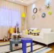 时尚小户型家居设计客厅沙发背景墙装修效果图片