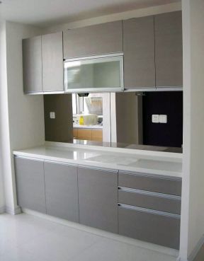 白色现代简约风格40平米小户型厨房