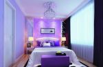 家居紫色卧室设计装修效果图片