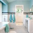 家装卫生间白色浴缸装修效果图片欣赏