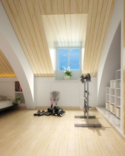 2017新中式别墅设计顶楼阁楼装修效果图大全