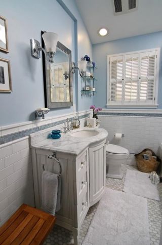 一室一厅小户型卫生间设计装修效果图片