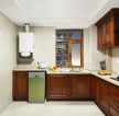 家庭厨房整体橱柜颜色设计效果图片