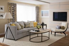 两居室现代简约 布艺沙发装修效果图片
