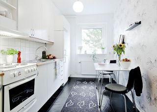 厨房地板砖颜色装修设计效果图片