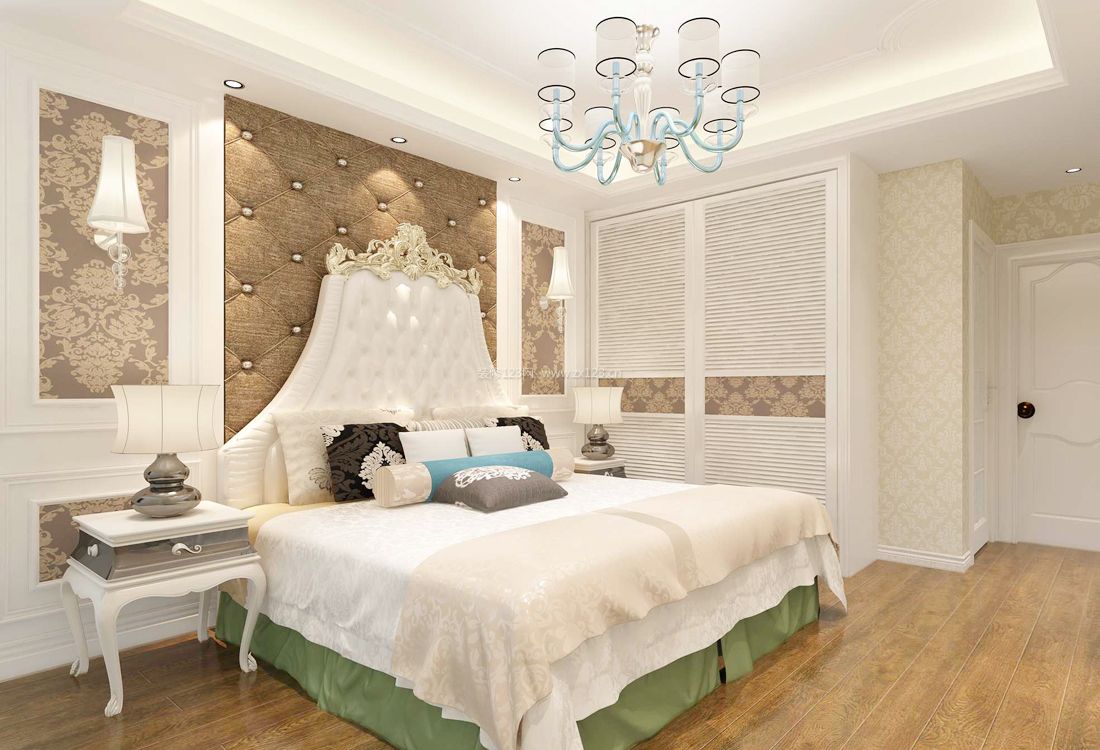 纯欧式别墅女孩卧室设计装修效果图片