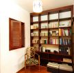 长方形书房室内设计效果图